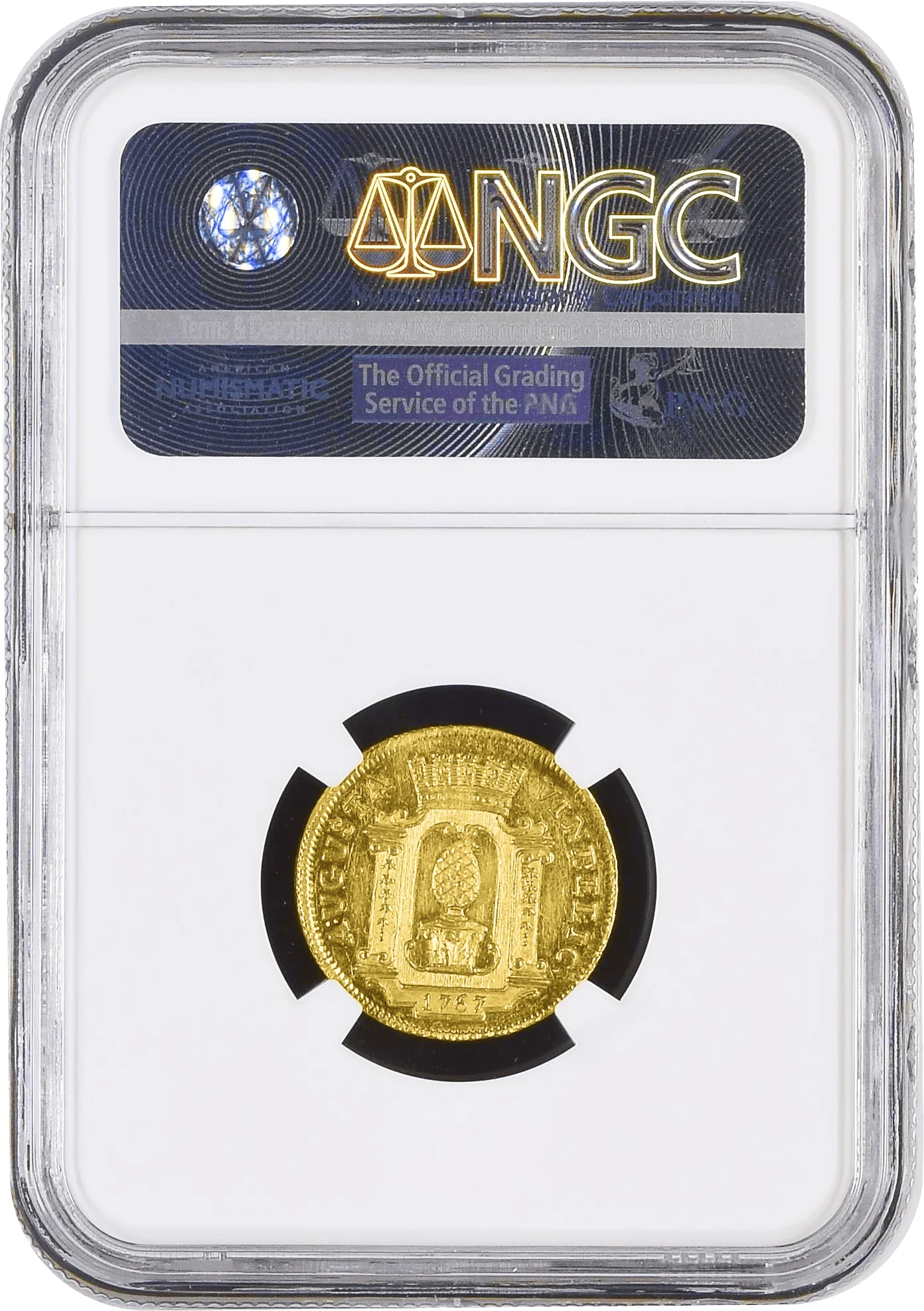 1767年 ドイツ アウグスブルク ヨーゼフ2世 ダカット金貨 MS62 - Image 2