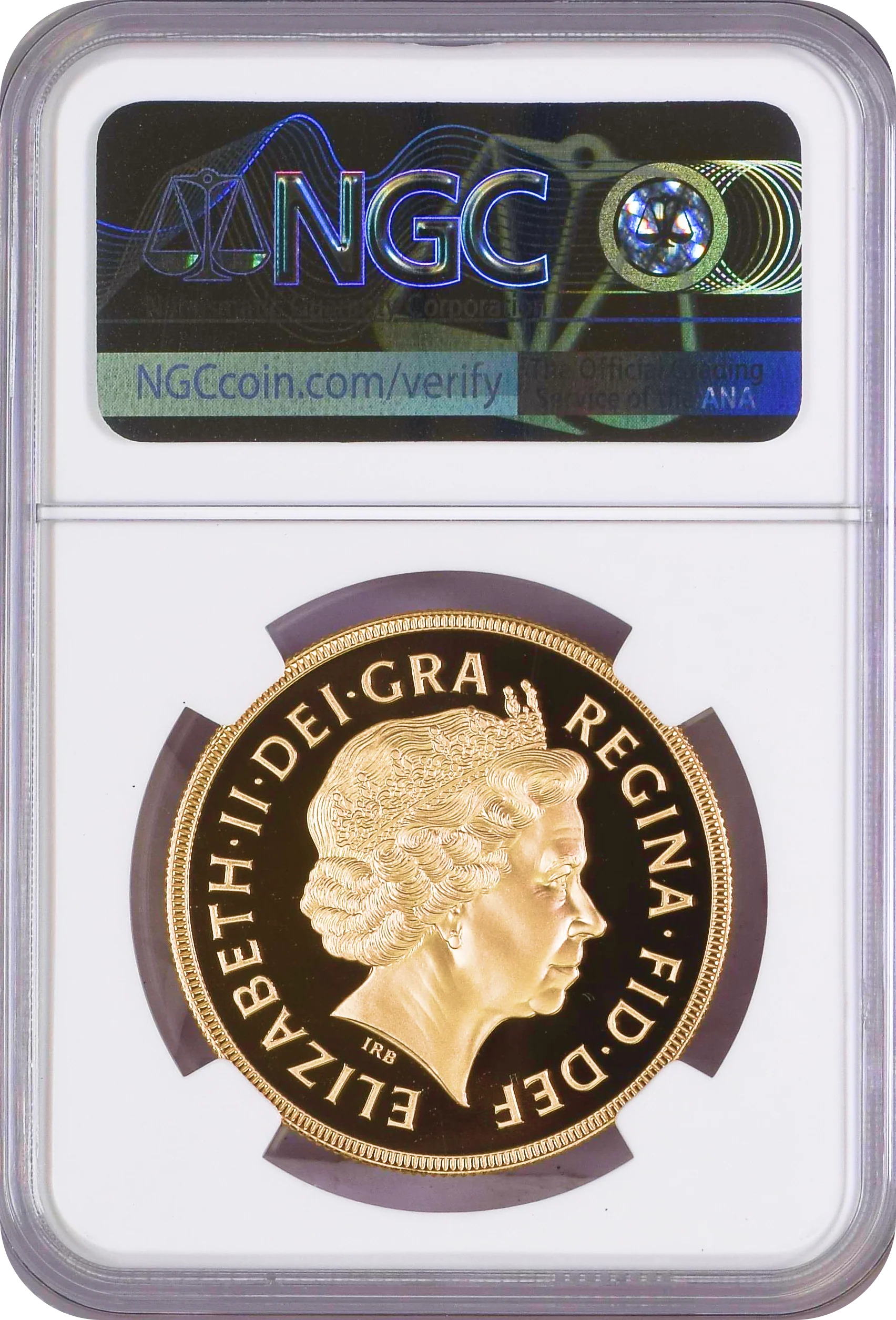 【Top Pop】1999年 イギリス エリザベス2世 5ポンド金貨 NGC PF70UCAM - Image 2