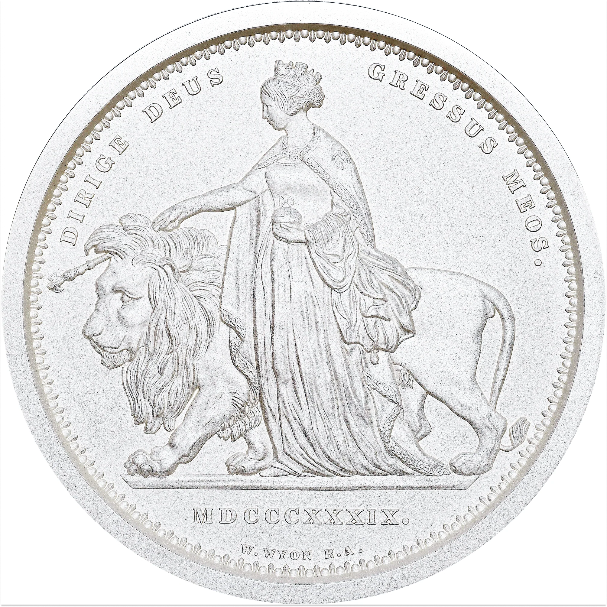 【Top Pop】2019年 オルダニー エリザベス2世 ウナとライオン 1キロ 100ポンド銀貨 マットプルーフ NGC PF70 箱付 - Image 3