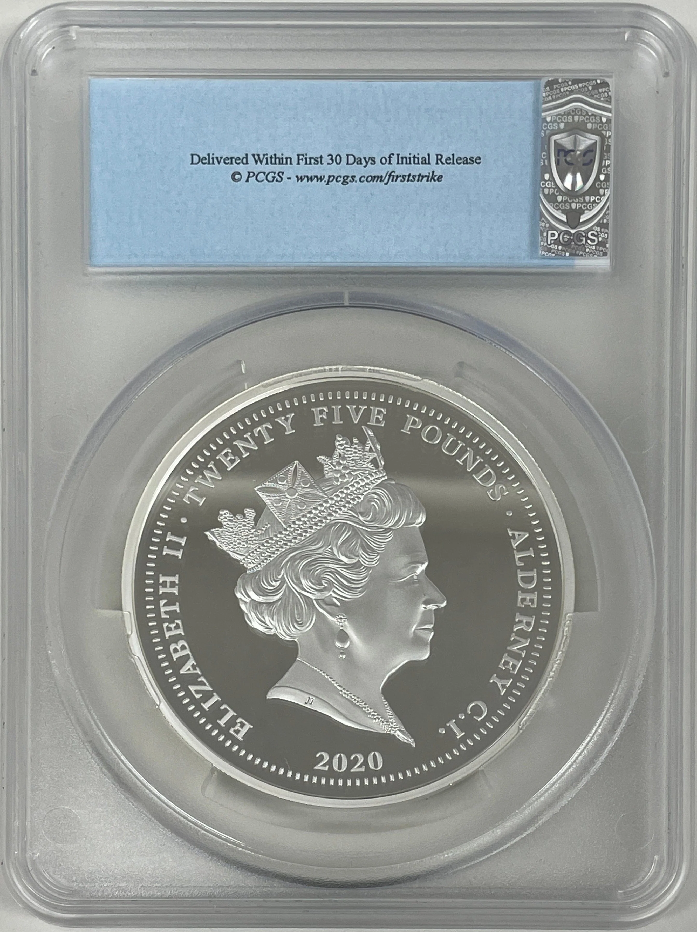 【Top Pop】2020年 オルダニー スリーグレイセス 25ポンド 5oz 銀貨 PCGS PR70DCAM - Image 2