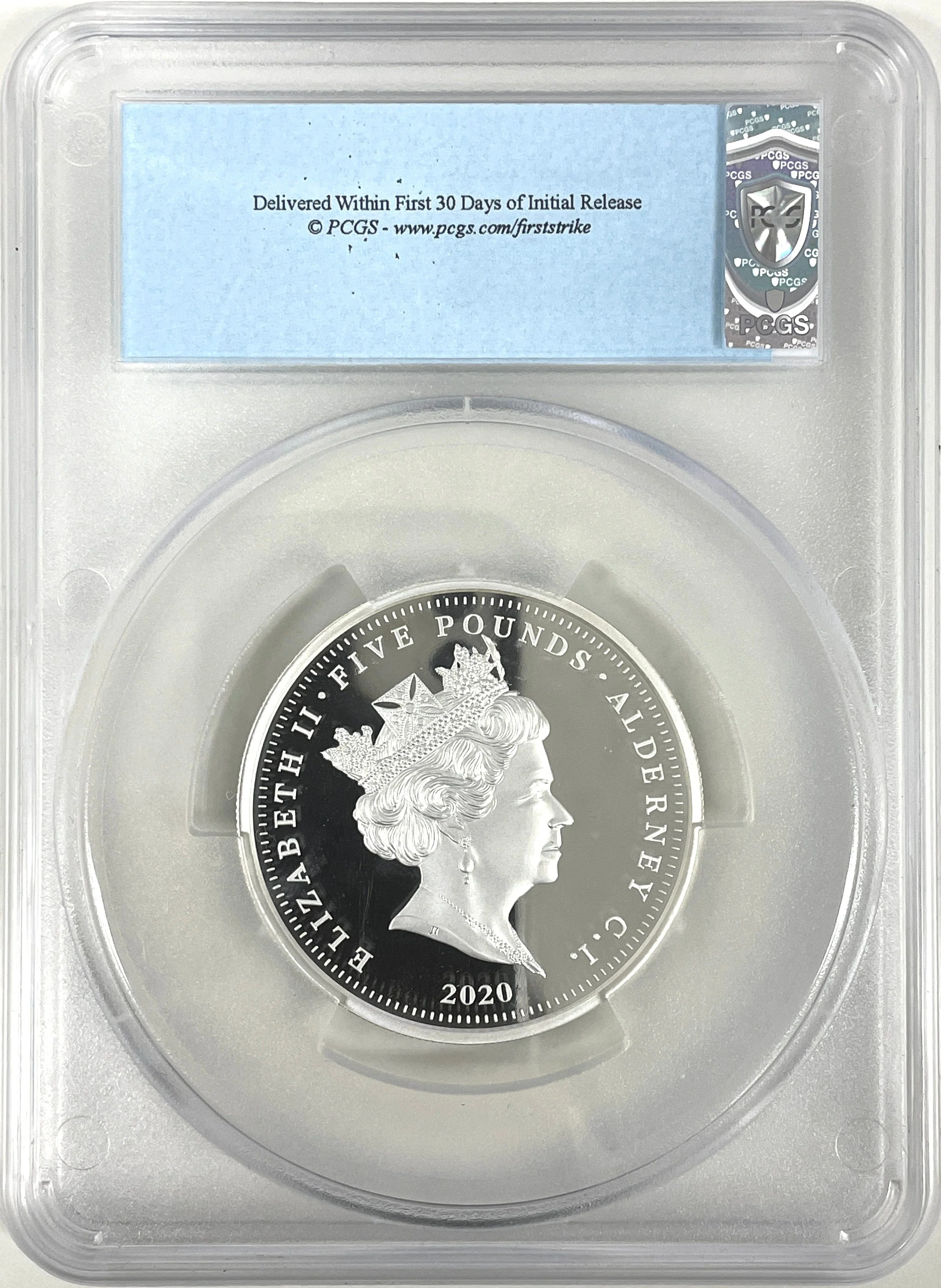 【Top Pop】2020年 オルダニー スリーグレイセス 2oz 銀貨 PCGS PR70DCAM - Image 2