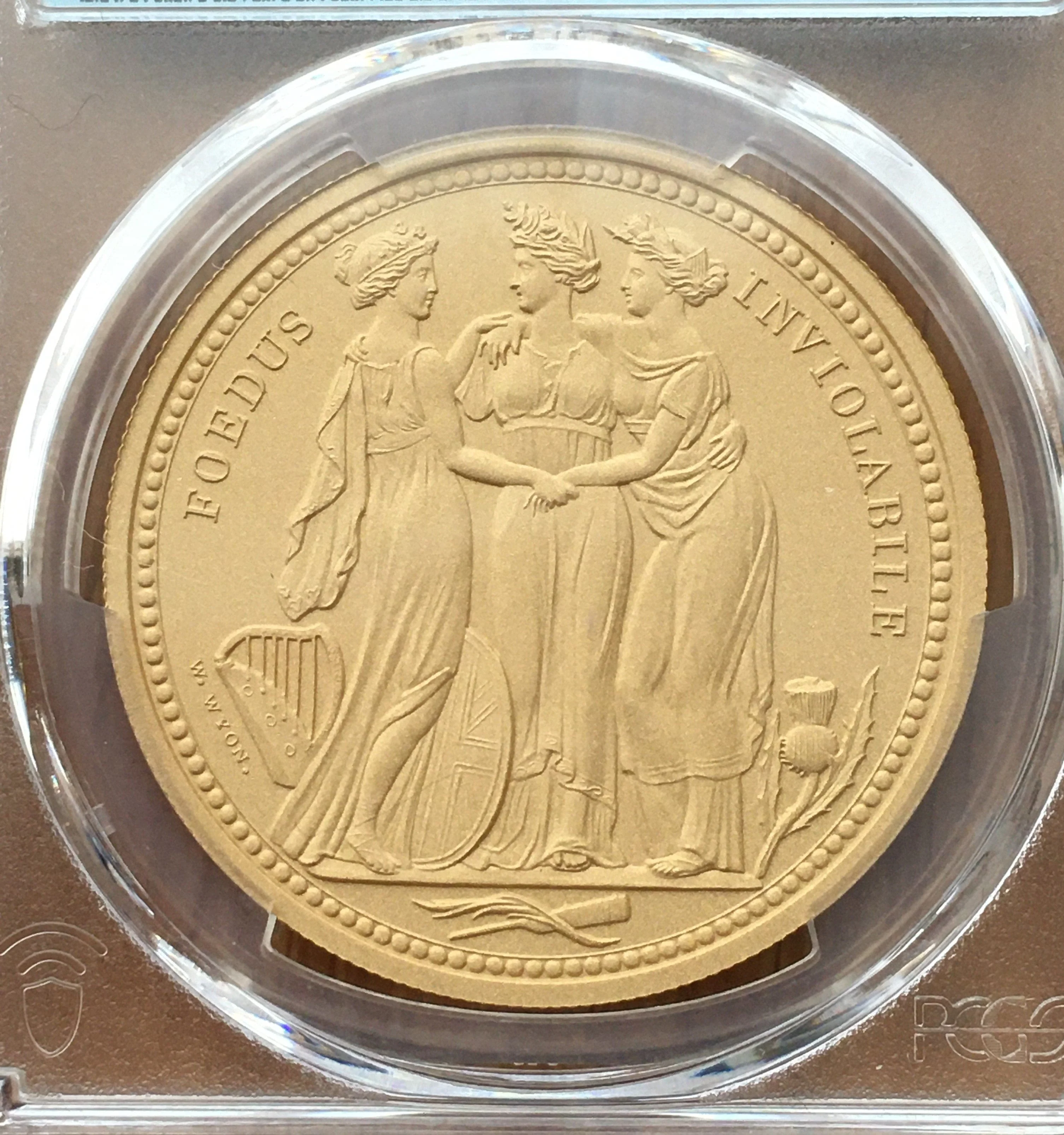 2020年 オルダニー島 スリー・グレーセス 5ポンド金貨 マットプルーフ PCGS PR70 - Image 3