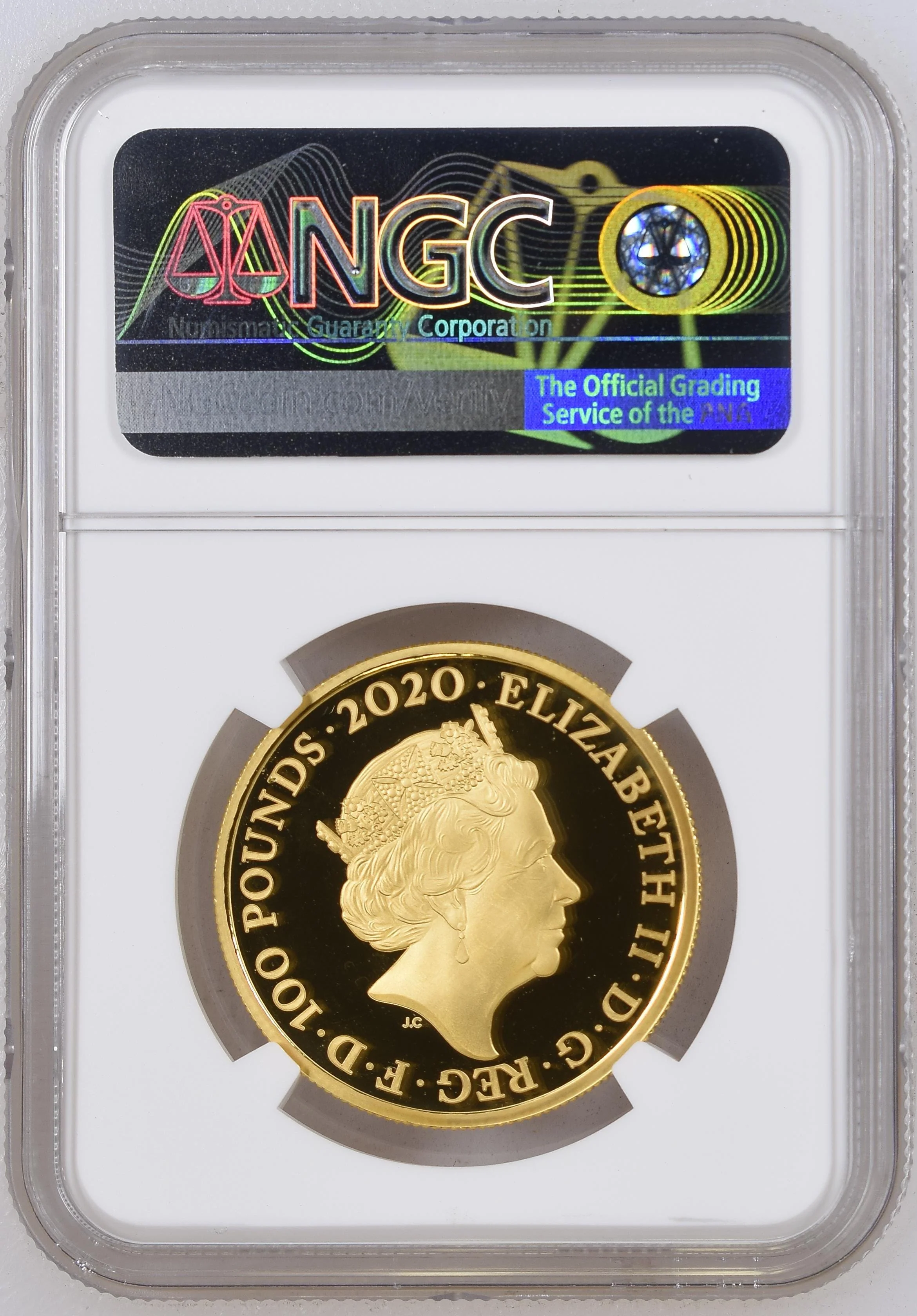 【Top Pop】2020年 イギリス ミュージックレジェンドシリーズ エルトン・ジョン 100ポンド金貨 NGC PF70UCAM 箱付 - Image 2