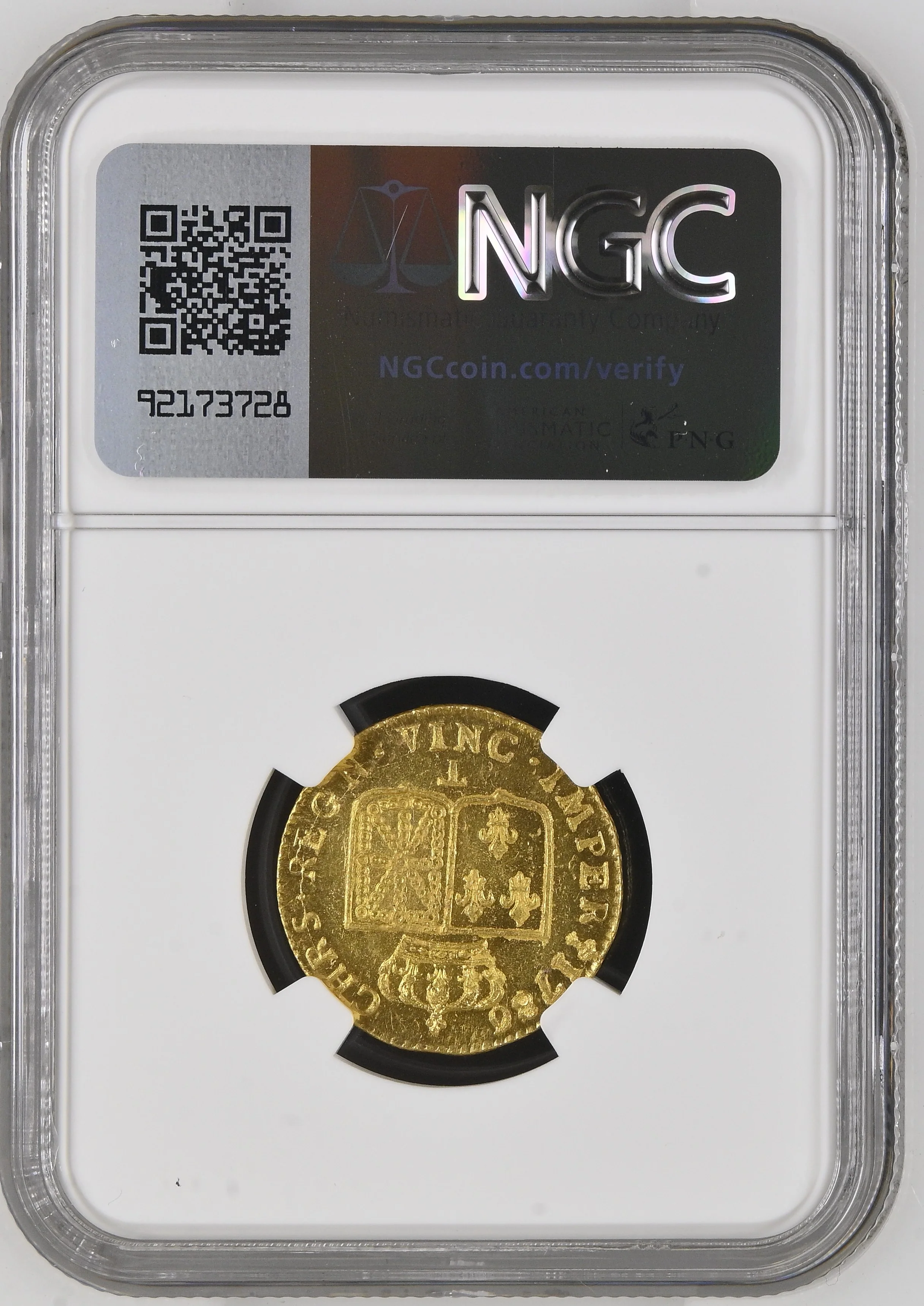 1786年 フランス ルイ16世 ルイドール金貨 NGC MS65 - Image 2