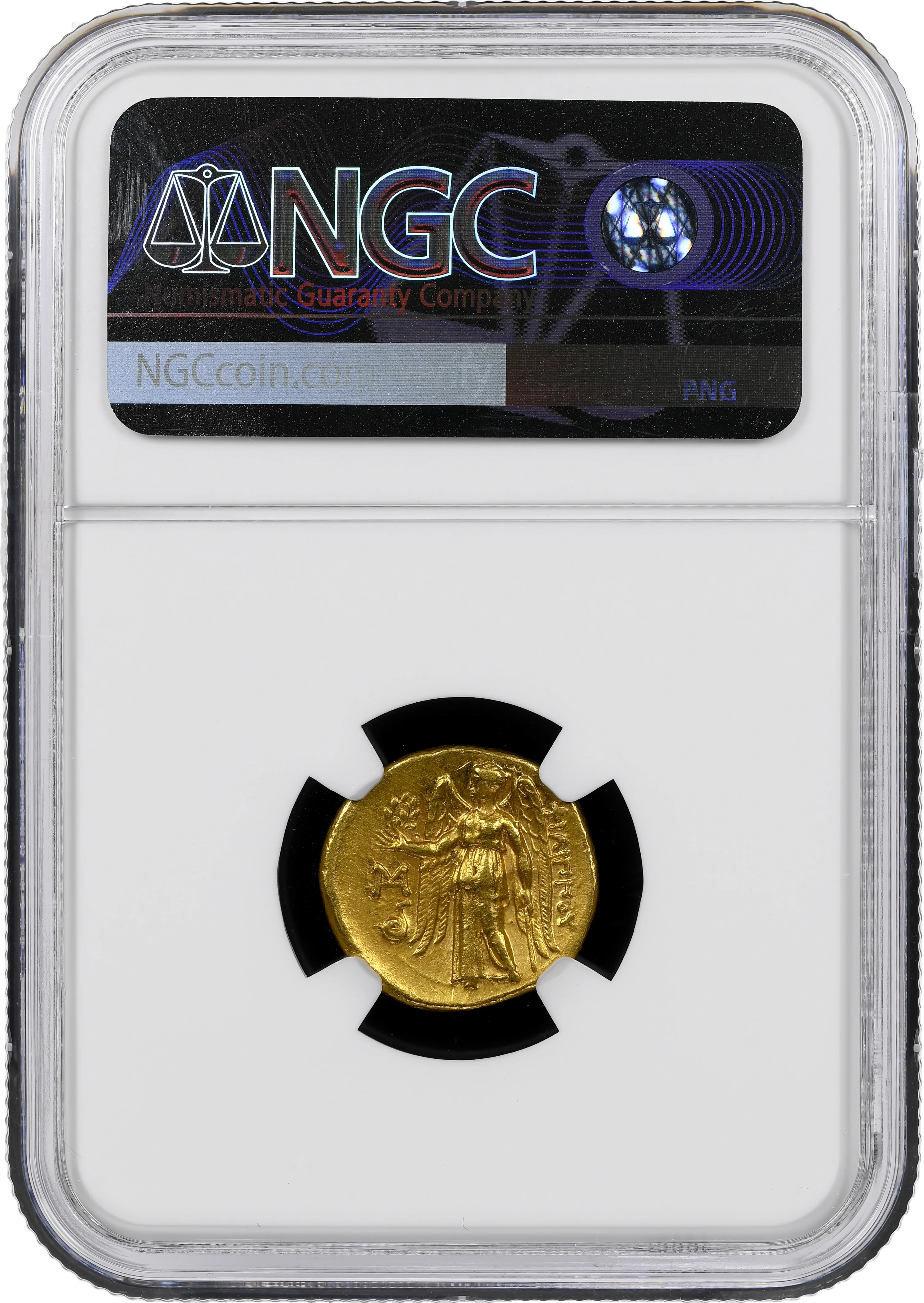 紀元前323-317年 古代 マケドニア王国 フィリッポス3世 ステーター金貨 NGC Ch XF 5/5 - 3/5 Fine Style, brushed - Image 2